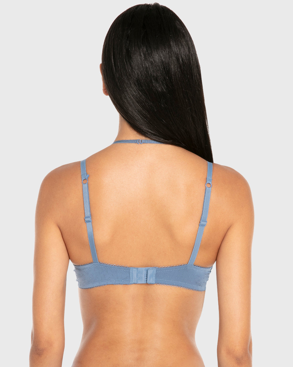 Isla & Evie Wired Double Pushup Plunge Bra Coronet Blue / 34B