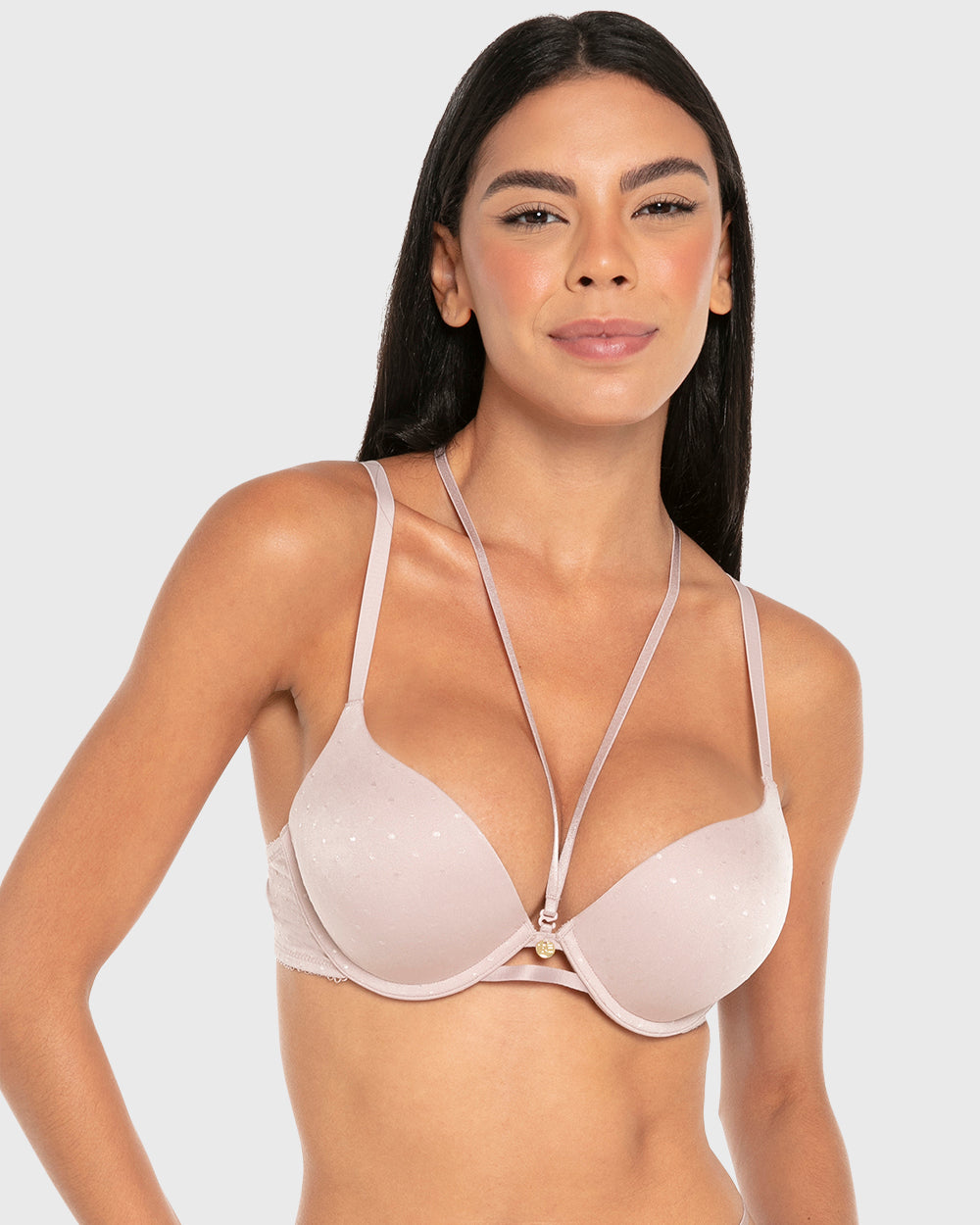 Isla & Evie Wired Double Pushup Plunge Bra Sphinx / 34B