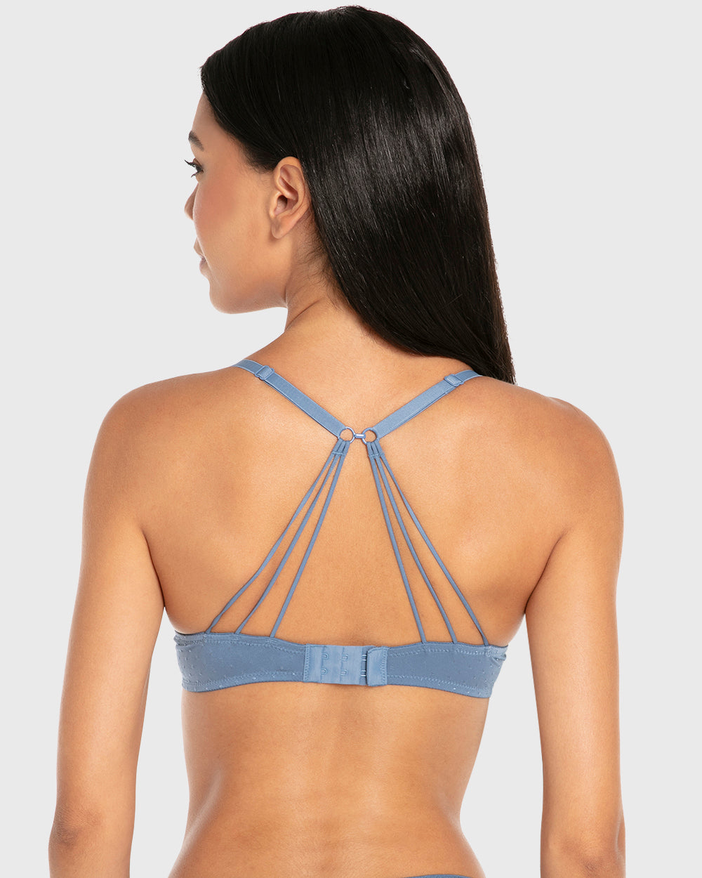 Isla & Evie Wired Gel Padded Plunge Bra Coronet Blue / 34B