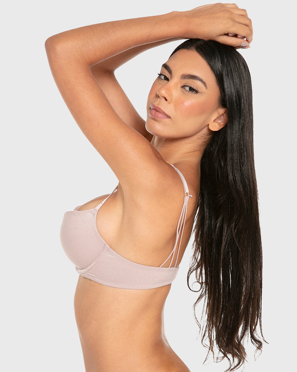 Isla & Evie Wired Gel Padded Plunge Bra Sphinx / 34B