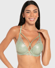 Isla & Evie Lace Double Push-Up Plunge Bra