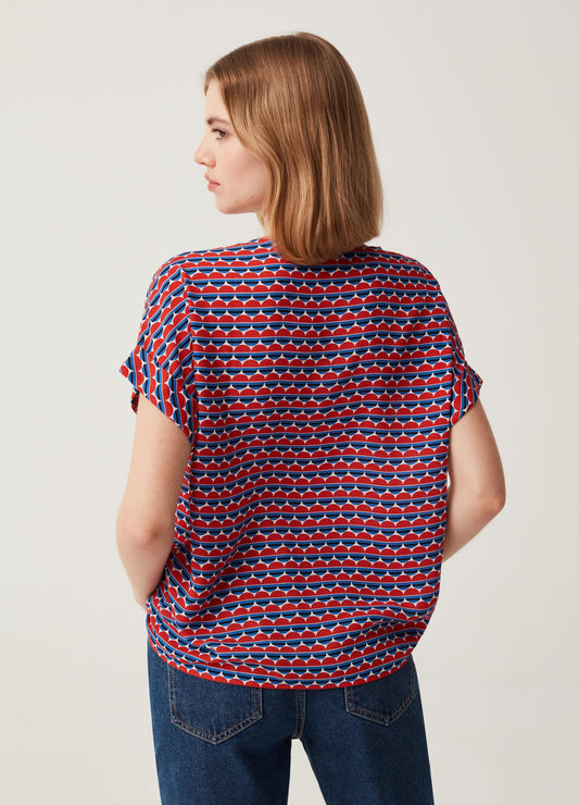 Satin Blouse With Kimono Sleeves