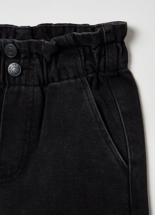 Ovs Kids Girl Paper Bag Jeans With Pockets