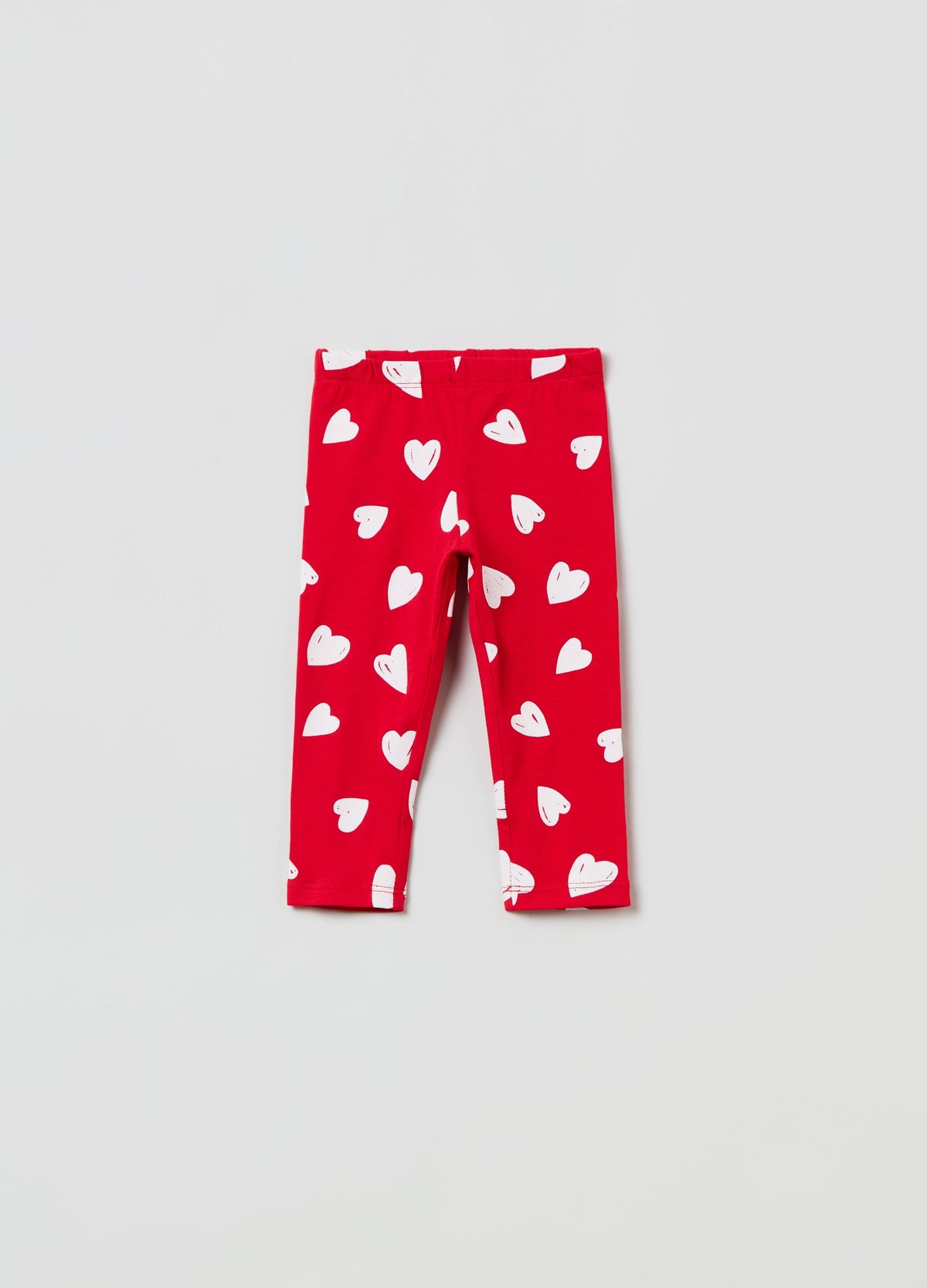 Ovs Jersey Joggers With Hearts Print