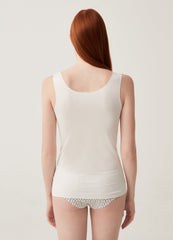 Round-Neck Vest In Sustainable Viscose