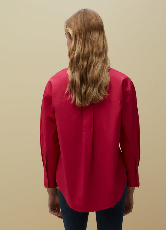 Piombo Oversize Cotton Shirt