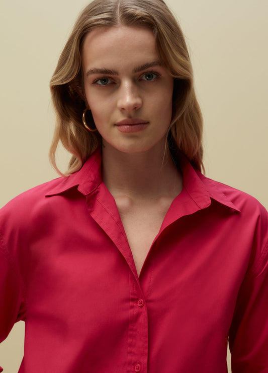 Piombo Oversize Cotton Shirt