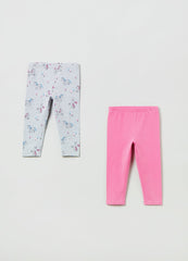 Ovs Kids Girl Two-Pack Leggings With Print