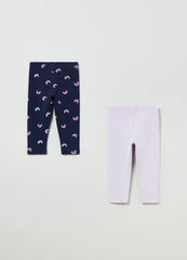 OVS Kids Girl Two-Pack Leggings With Print