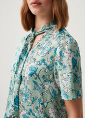 Ovs Satin Blouse With Foulard