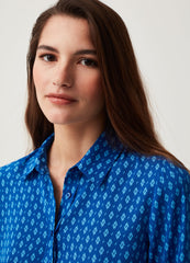Stretch Shirt With All-Over Print