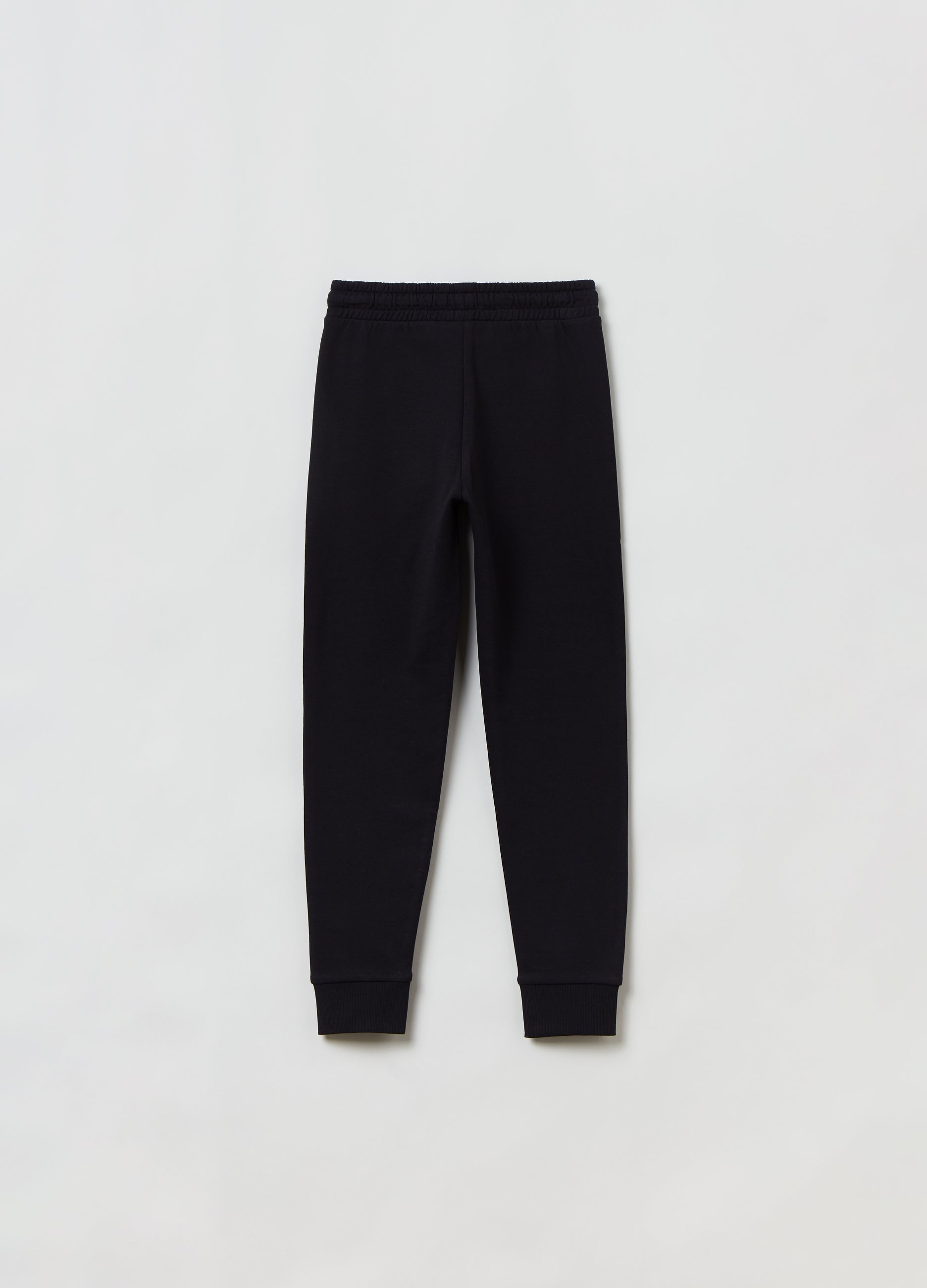 PLUSH JOGGERS WITH BUTTERFLY PRINT