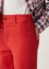 Wide-Leg Trousers In Stretch Cotton