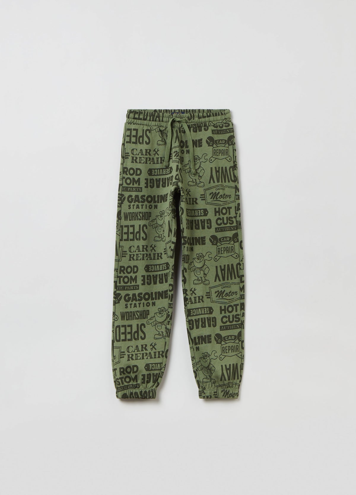 OVS Kids Boy Fleece Joggers With Lettering Print