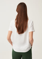 Ovs Round-Neck T-Shirt With Flower Print