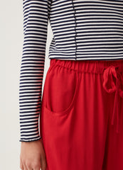 Viscose Joggers With Drawstring