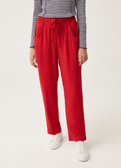 Viscose Joggers With Drawstring