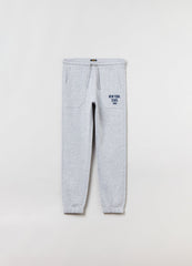 Fleece Joggers With Lettering Print