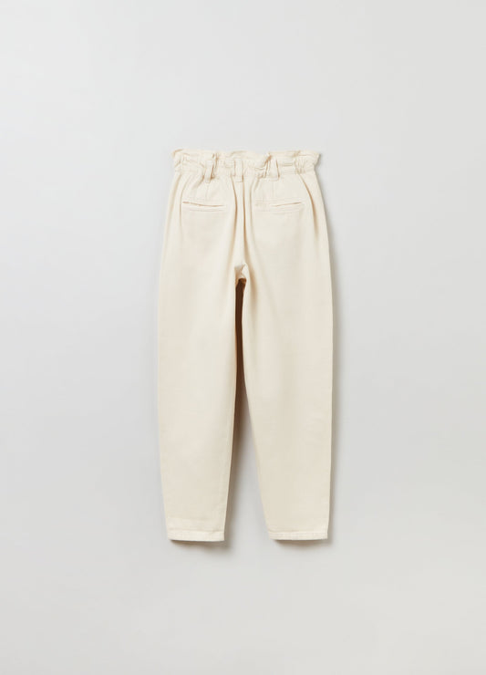 Ovs Kids Girl Paper Bag Jeans With Pockets