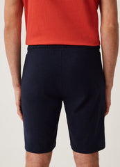 Ovs Grand&Hills Cotton Slub Bermuda Joggers With Print