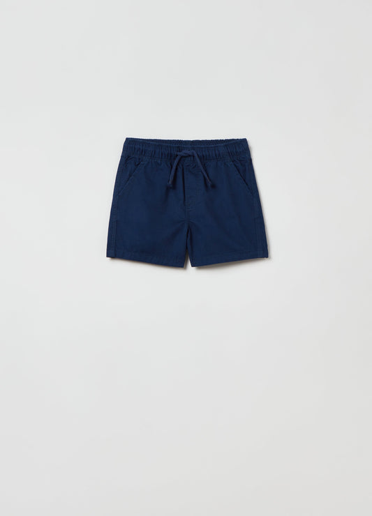 Twill Shorts With Drawstring