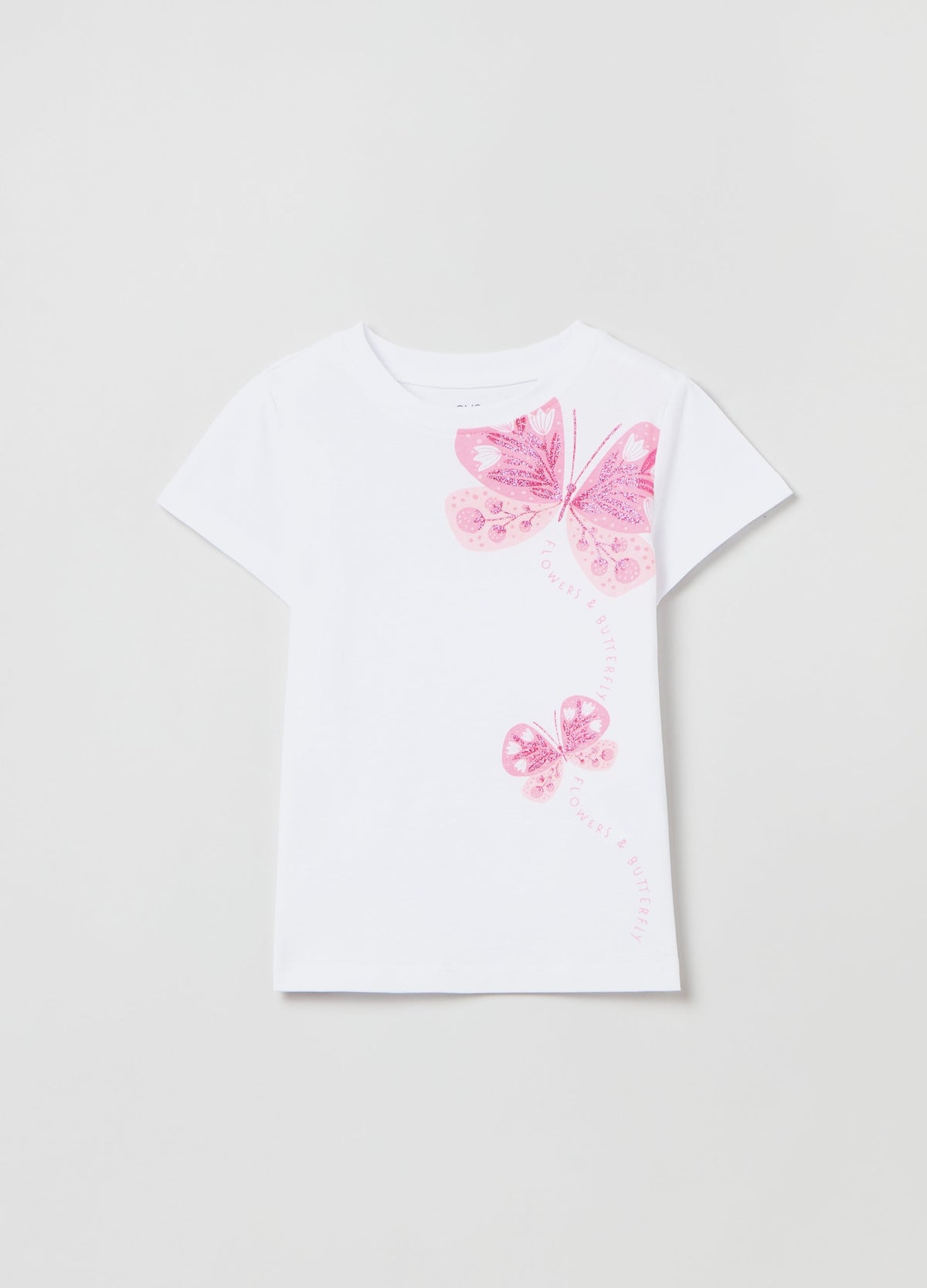 T-shirt with glitter print