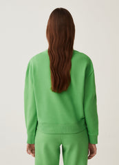 Solid Colour Round Neck Sweatshirt