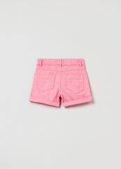 Ovs Distressed Cotton Shorts