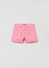 Ovs Distressed Cotton Shorts