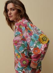 Cotton Shirt With Floral Print