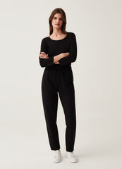Fitness French Terry Joggers With Turn-Ups