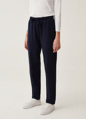 Fitness French Terry Joggers With Turn-Ups