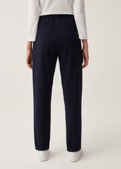 Fitness French Terry Joggers With Turn-Ups