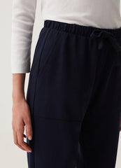 Fitness French Terry Joggers With Turn-Ups
