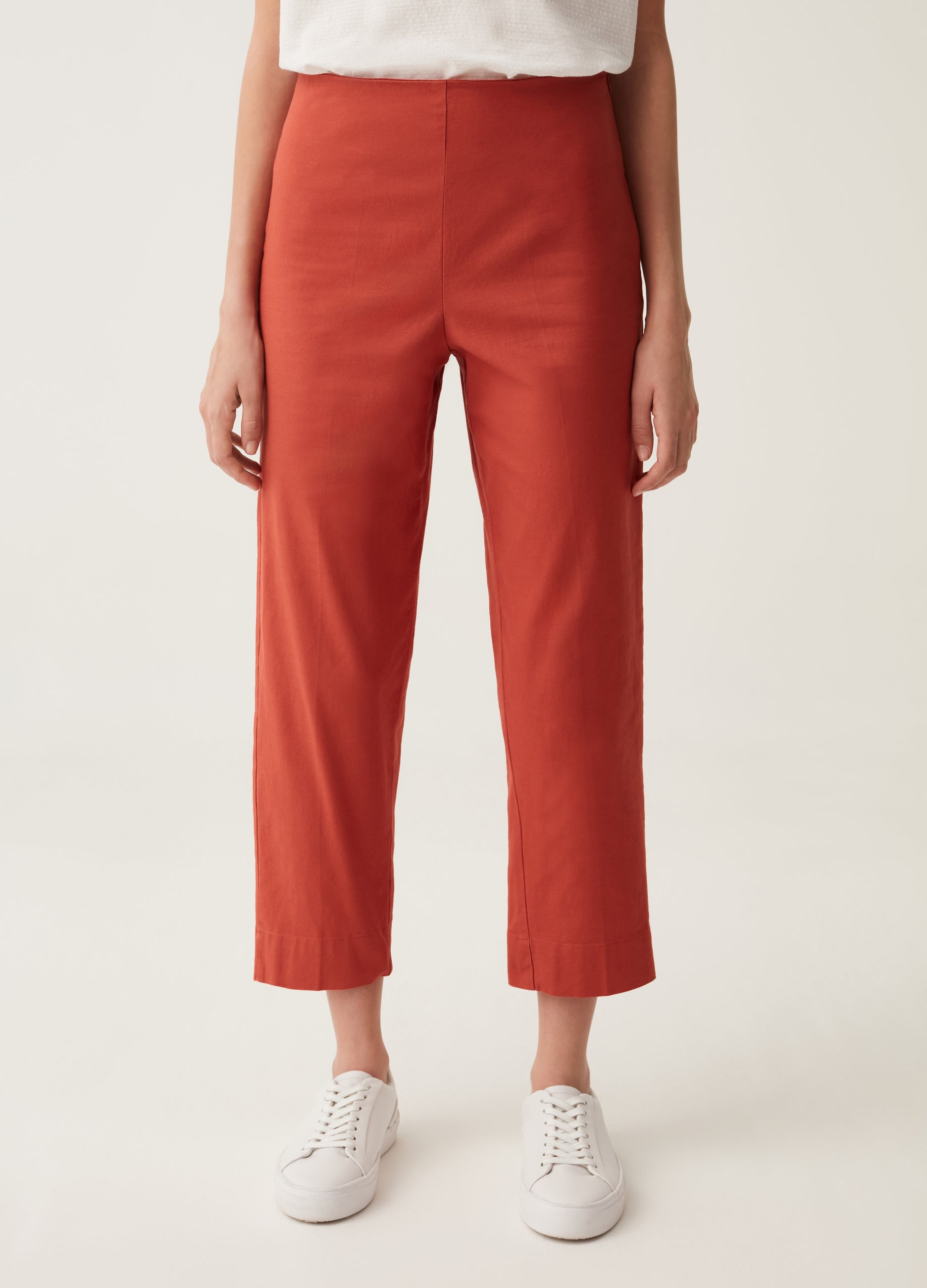 Crop Cigarette Trousers