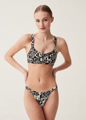 Bikini Tanga With Floral Print