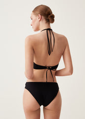 Triangle Bikini Top With Contrasting Details