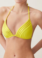 Triangle Bikini Top With Sequins