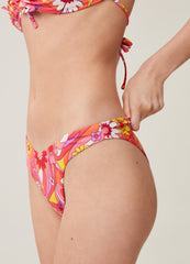 Low-Rise Bikini Briefs With Floral Print