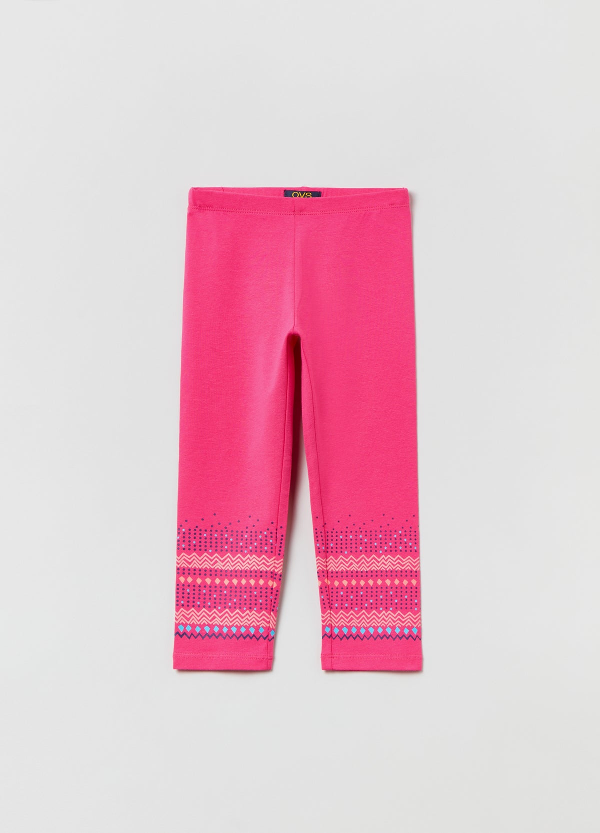 Ovs Three-Quarter Leggings With Print