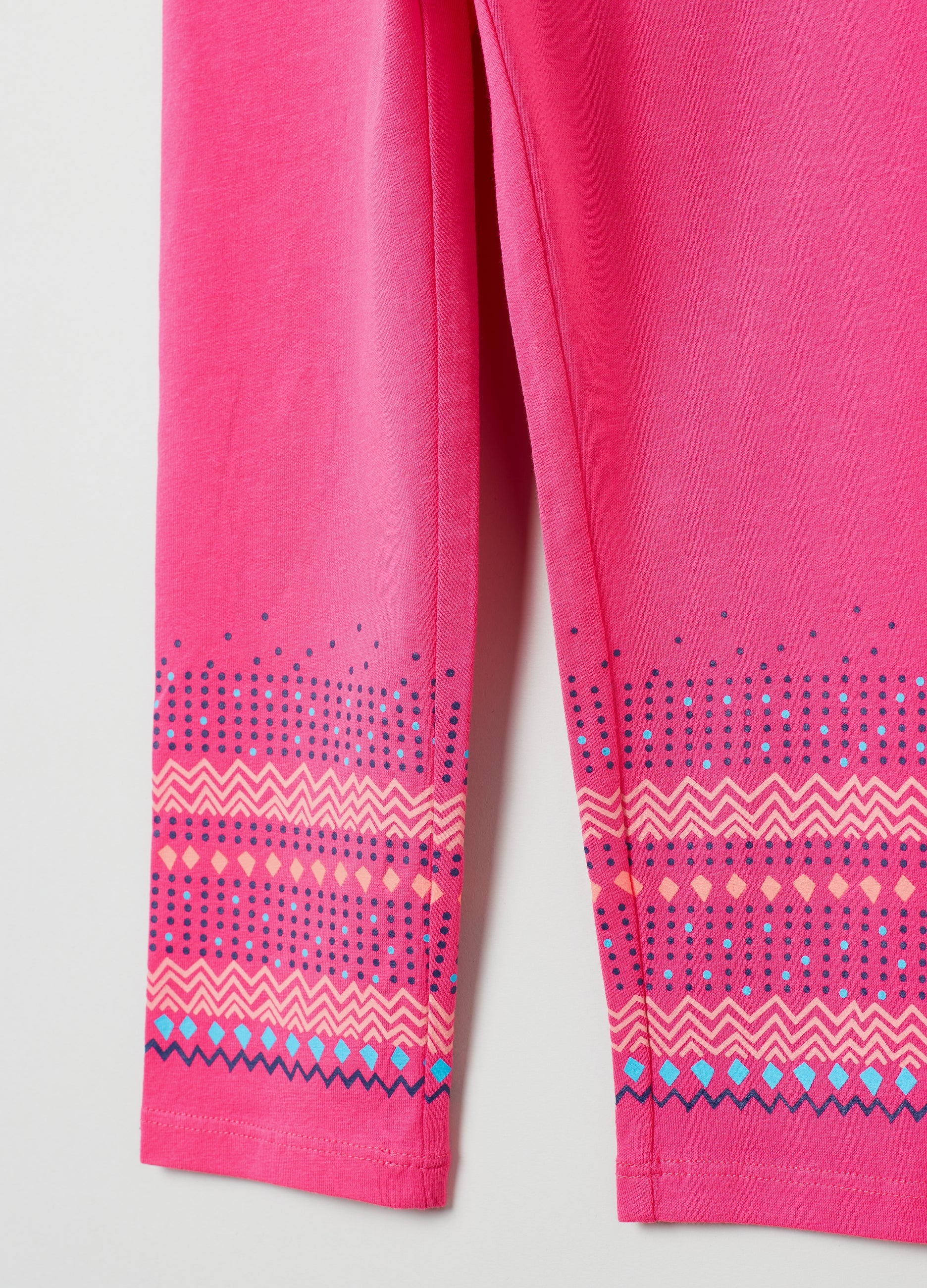 Ovs Three-Quarter Leggings With Print