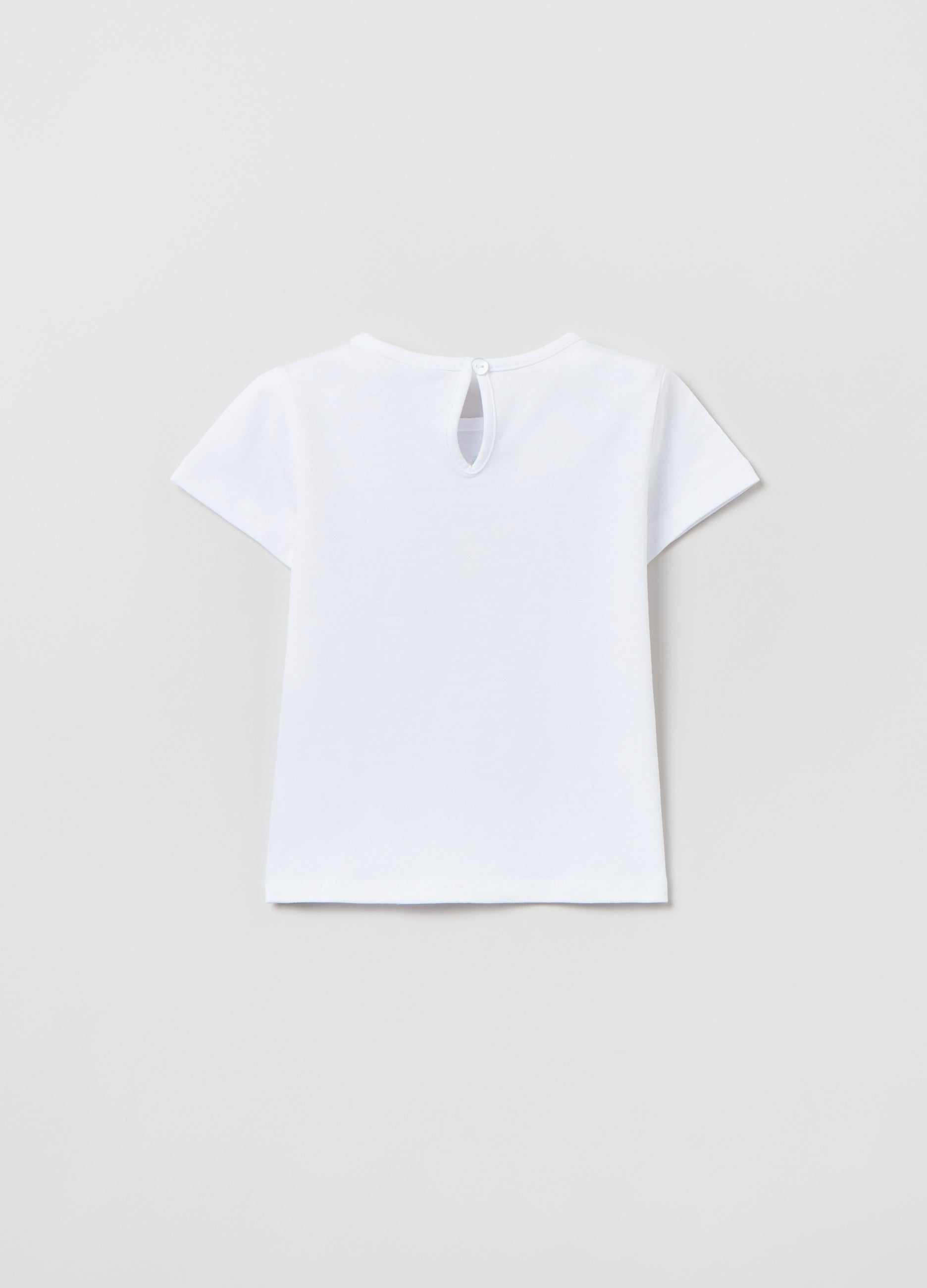 Ovs Crew-Neck T-Shirt With Glitter Print