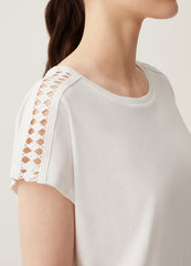 Ovs Dress With Lacework Insert