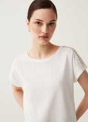 Ovs Dress With Lacework Insert