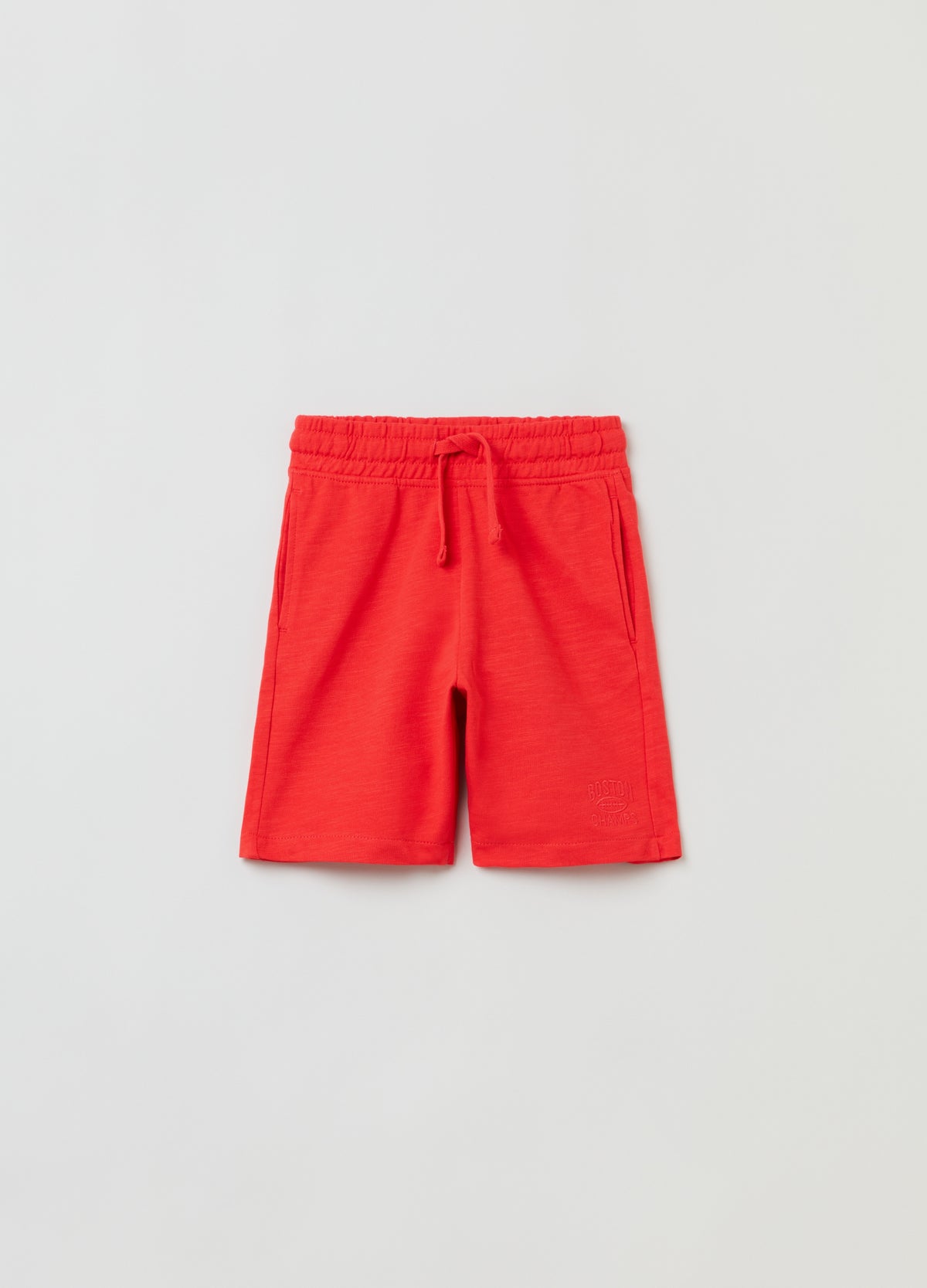 Ovs Bermuda Joggers With Rugby Embroidery