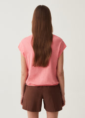 Cotton T-Shirt With Kimono Sleeves