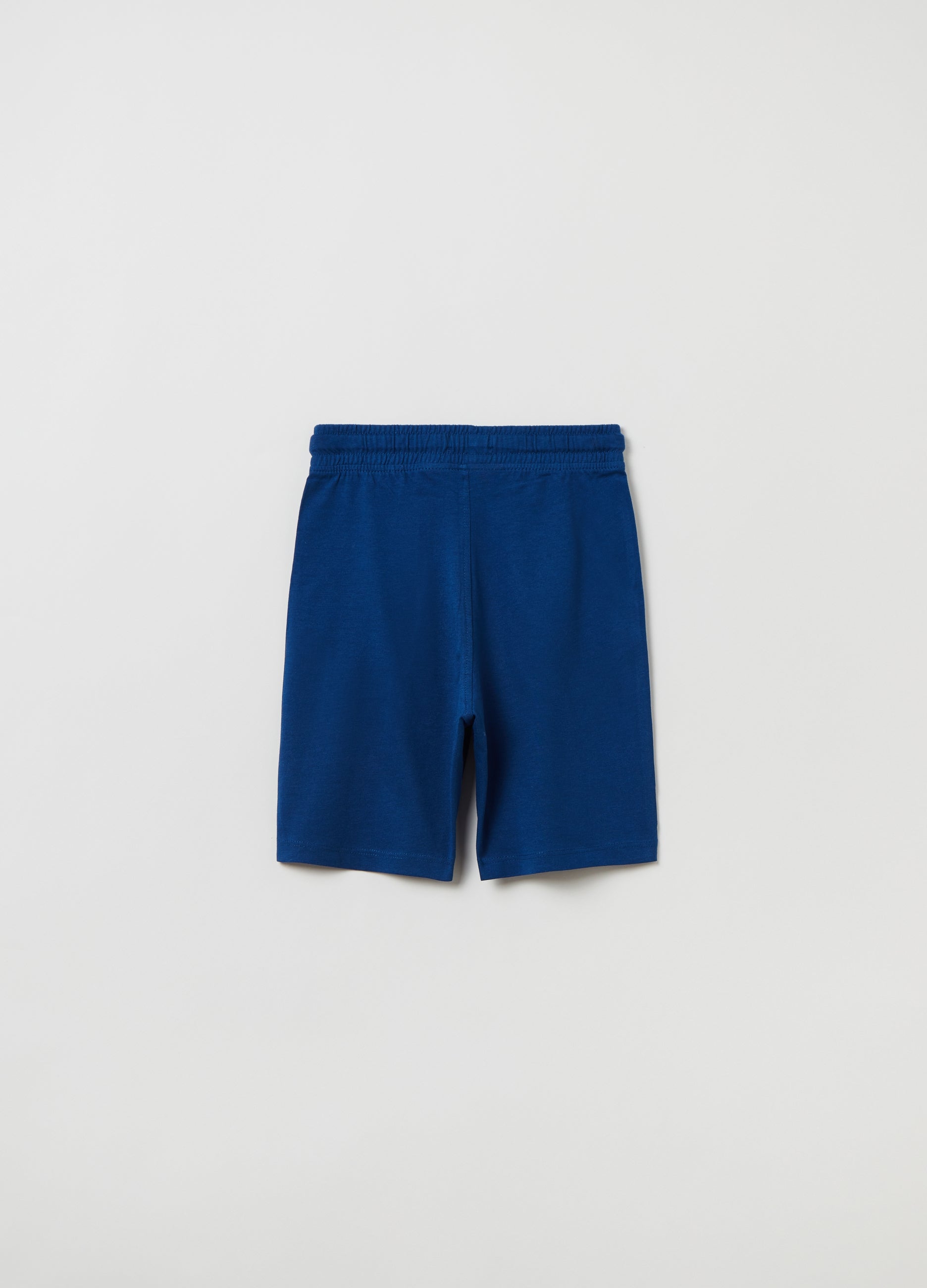 Ovs Bermuda Joggers With Palm Print