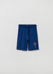 Ovs Bermuda Joggers With Palm Print