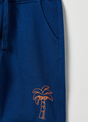 Ovs Bermuda Joggers With Palm Print