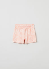 Ovs Shorts With All-Over Tropical Leaves Print